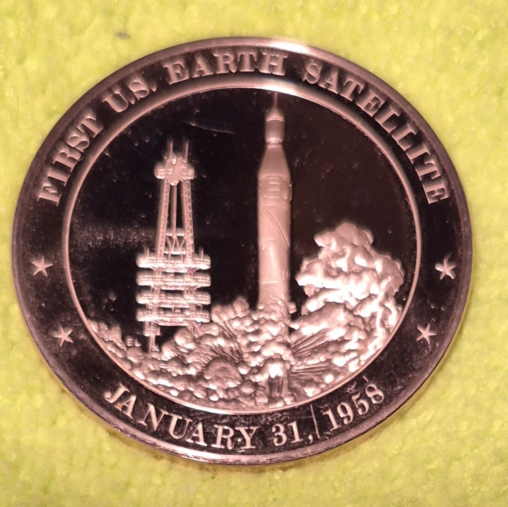 First US Earth Satellite Bronze Commemorative Coin
